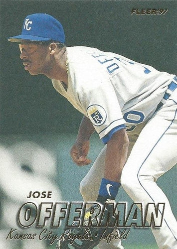 #118 Jose Offerman - Kansas City Royals - 1997 Fleer Baseball