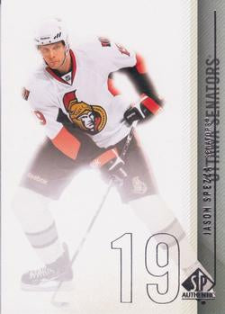 #118 Jason Spezza - Ottawa Senators - 2010-11 SP Authentic Hockey