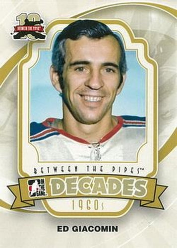 #118 Ed Giacomin - New York Rangers - 2011-12 In The Game Between The Pipes Hockey