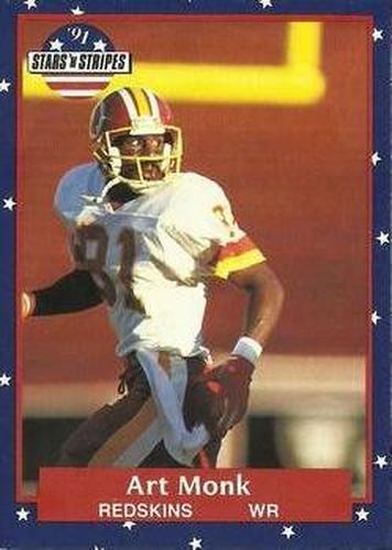 #118 Art Monk - Washington Redskins - 1991 Fleer Stars 'n Stripes Football