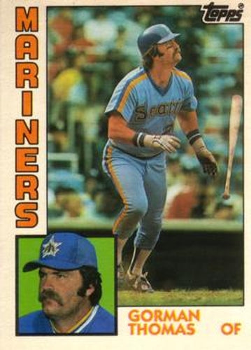 #119T Gorman Thomas - Seattle Mariners - 1984 Topps Traded Baseball