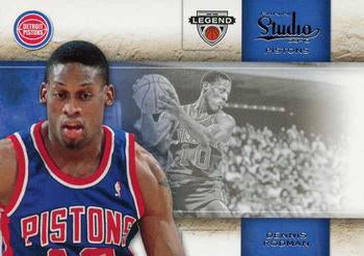 #119 Dennis Rodman - Detroit Pistons - 2009-10 Panini Studio Basketball
