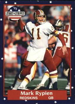 #119 Mark Rypien - Washington Redskins - 1991 Fleer Stars 'n Stripes Football