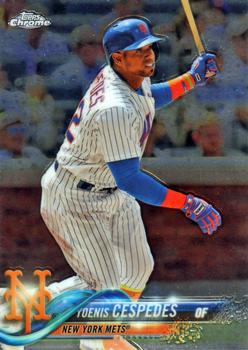 #119 Yoenis Cespedes - New York Mets - 2018 Topps Chrome Baseball