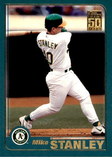 #119 Mike Stanley - Oakland Athletics - 2001 Topps Baseball