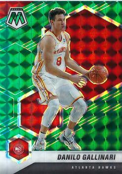 #119 Danilo Gallinari - Atlanta Hawks - 2020-21 Panini Mosaic - Mosaic Green Basketball