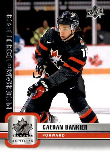 #119 Caedan Bankier - Canada - 2023 Upper Deck Team Canada Juniors Hockey