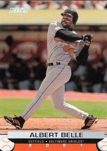 #119 Albert Belle - Baltimore Orioles - 2001 Stadium Club Baseball