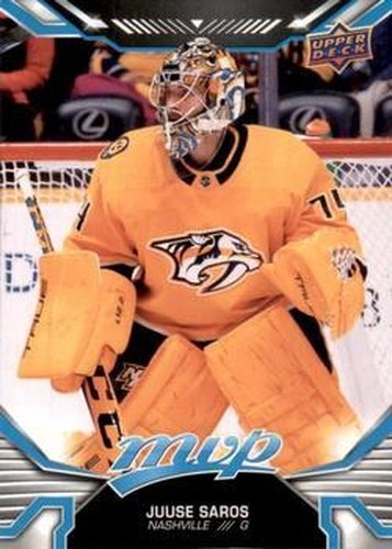 #119 Juuse Saros - Nashville Predators - 2022-23 Upper Deck MVP Hockey