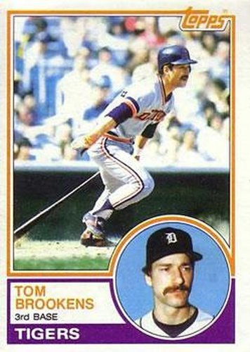 #119 Tom Brookens - Detroit Tigers - 1983 Topps Baseball