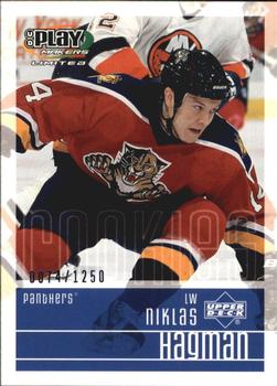 #119 Niklas Hagman - Florida Panthers - 2001-02 Upper Deck Playmakers Hockey