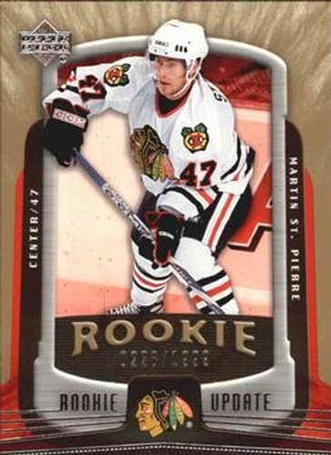#119 Martin St. Pierre - Chicago Blackhawks - 2005-06 Upper Deck Rookie Update Hockey