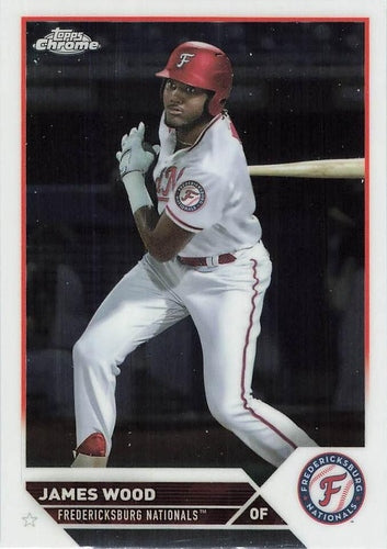 #PDC-119 James Wood - Fredericksburg Nationals - 2023 Topps Pro Debut - Chrome Baseball