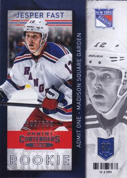 #119a Jesper Fast - New York Rangers - 2013-14 Panini Contenders Hockey