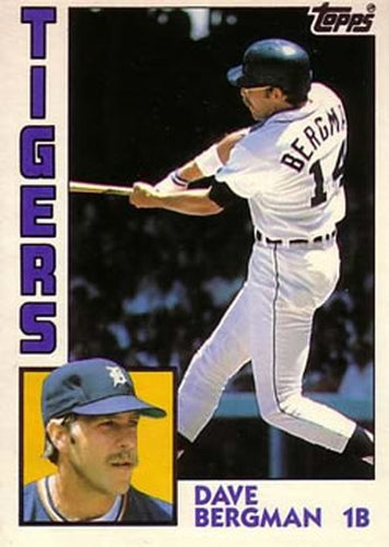 #11T Dave Bergman - Detroit Tigers - 1984 Topps Traded Baseball