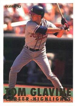 #11 Tom Glavine - Atlanta Braves - 1993 Fleer - Tom Glavine Career Highlights Baseball