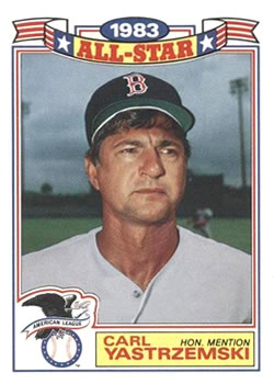 #11 Carl Yastrzemski - Boston Red Sox - 1984 Topps - Glossy All-Stars Baseball
