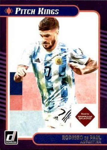 #11 Rodrigo de Paul - Argentina - 2021-22 Donruss - Pitch Kings Soccer