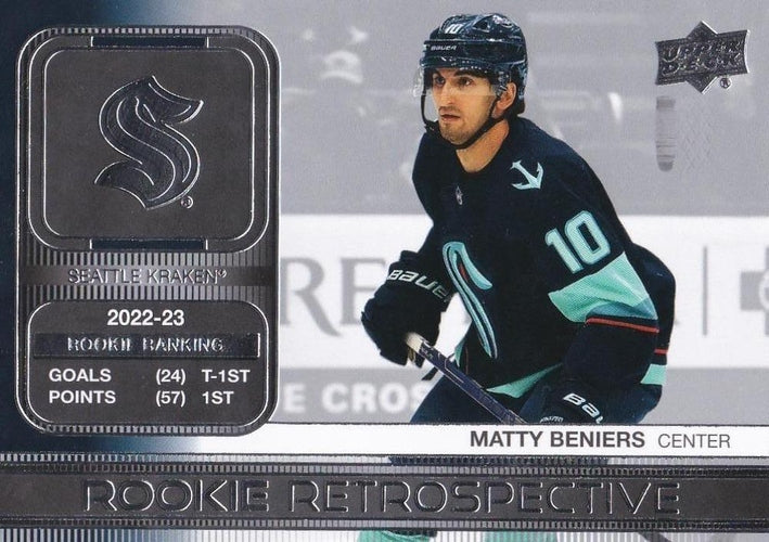 #RR-11 Matty Beniers - Seattle Kraken - 2023-24 Upper Deck - Rookie Retrospective Hockey