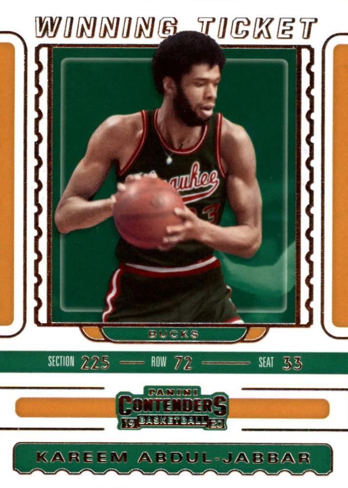 #11 Kareem Abdul-Jabbar - Milwaukee Bucks - 2019-20 Panini Contenders - Winning Ticket Basketball