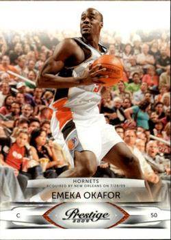 #11 Emeka Okafor - New Orleans Hornets - 2009-10 Panini Prestige Basketball