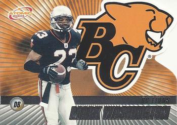 #11 Mark Washington - British Columbia Lions - 2003 Pacific Atomic CFL Football