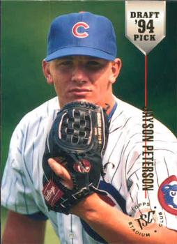 #11 Jayson Peterson - Chicago Cubs - 1994 Stadium Club Draft Picks Baseball