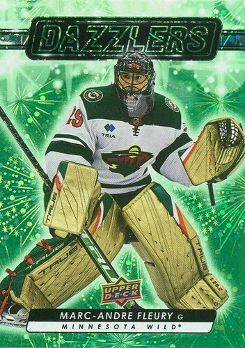 #DZ-11 Marc-Andre Fleury - Minnesota Wild - 2023-24 Upper Deck - Dazzlers Green Hockey