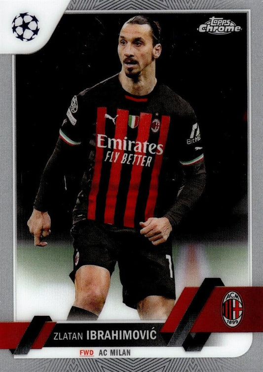 #11 Zlatan Ibrahimovi? - A.C. Milan - 2022-23 Topps Chrome UEFA Club Competitions Soccer