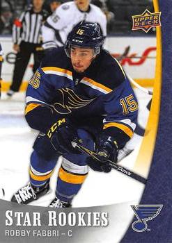#11 Robby Fabbri - St. Louis Blues - 2015-16 Upper Deck Star Rookies Hockey