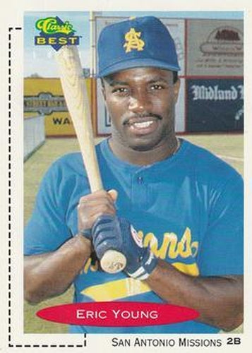 #11 Eric Young - San Antonio Missions - 1991 Classic Best Baseball
