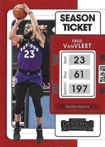 #11 Fred VanVleet - Toronto Raptors - 2021-22 Panini Contenders Basketball