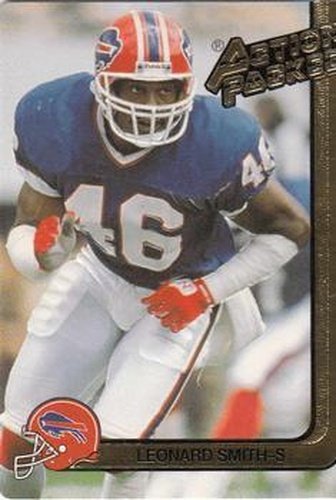 #11 Leonard Smith - Buffalo Bills - 1991 Action Packed Football