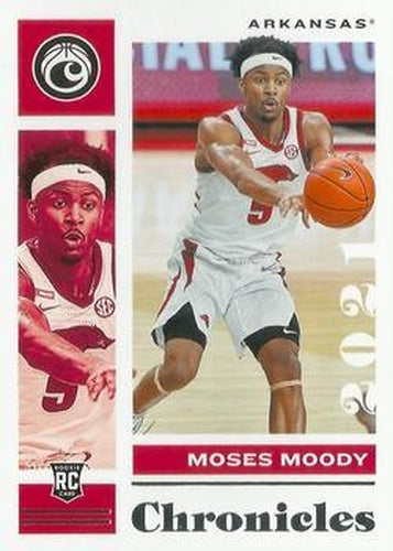 #11 Moses Moody - Arkansas Razorbacks - 2021 Panini Chronicles Draft Picks Basketball