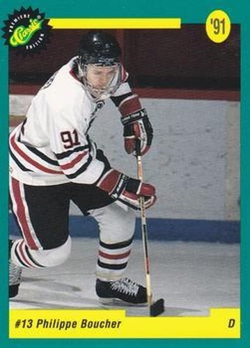 #11 Philippe Boucher - Buffalo Sabres - 1991 Classic Draft Picks Hockey