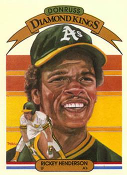 #11 Rickey Henderson - Oakland Athletics - 1983 Donruss Baseball