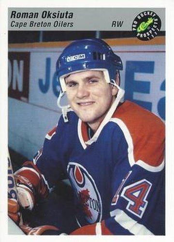 #11 Roman Oksiuta - Cape Breton Oilers - 1993 Classic Pro Prospects Hockey
