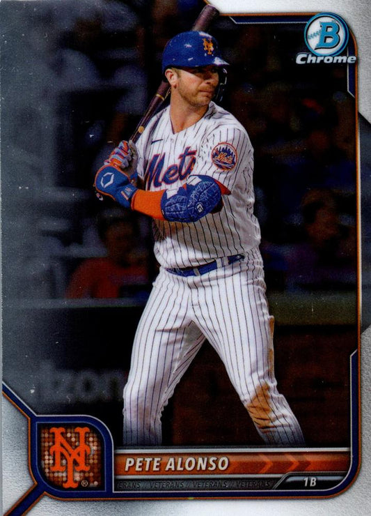#11 Pete Alonso - New York Mets - 2022 Bowman Chrome Baseball