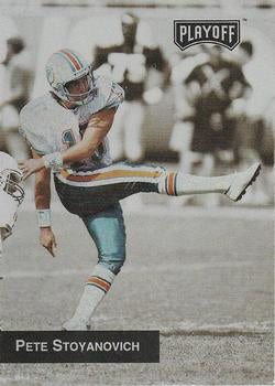 #11 Pete Stoyanovich - Miami Dolphins - 1993 Playoff Football