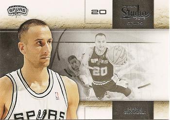 #11 Manu Ginobili - San Antonio Spurs - 2009-10 Panini Studio Basketball