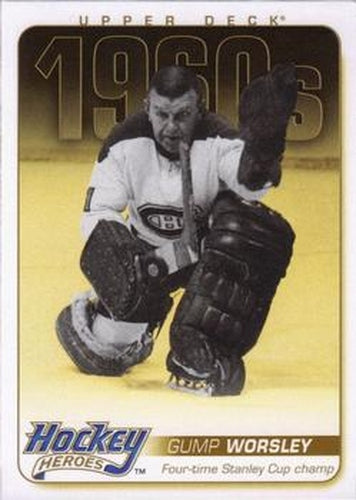 #HH24 Gump Worsley - Montreal Canadiens - 2011-15 Upper Deck - Hockey Heroes