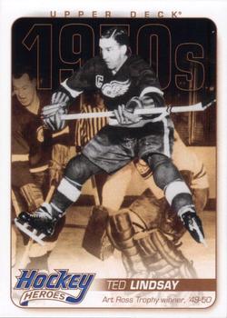 #HH11 Ted Lindsay - Detroit Red Wings - 2011-15 Upper Deck - Hockey Heroes