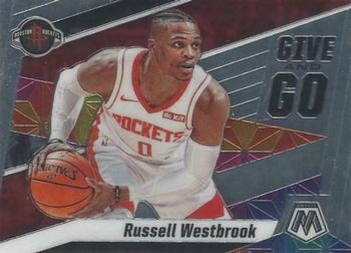 #11 Russell Westbrook - Houston Rockets - 2019-20 Panini Mosaic - Give and Go Basketball