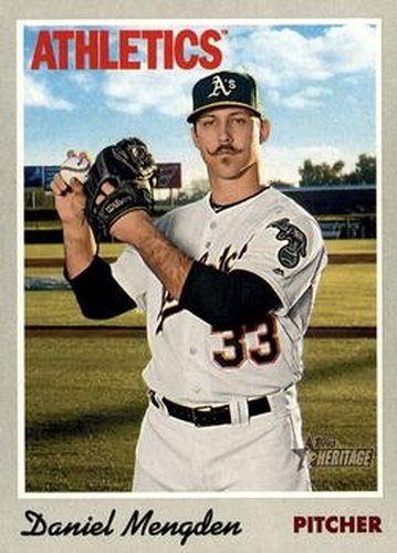 #11 Daniel Mengden - Oakland Athletics - 2019 Topps Heritage Baseball