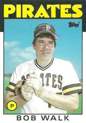 #120T Bob Walk - Pittsburgh Pirates - 1986 Topps Traded Baseball