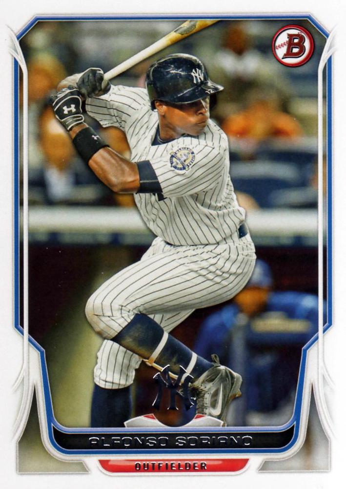 #120 Alfonso Soriano - New York Yankees - 2014 Bowman Baseball