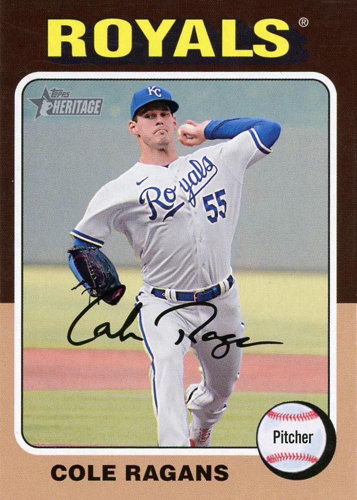 #120 Cole Ragans - Kansas City Royals - 2024 Topps Heritage Baseball