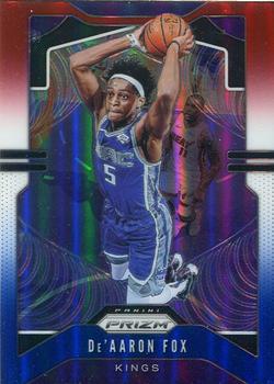 #120 De'Aaron Fox - Sacramento Kings - 2019-20 Panini Prizm - Prizms Red White and Blue Basketball