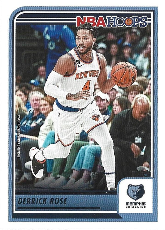 #120 Derrick Rose - Memphis Grizzlies - 2023-24 Hoops Basketball