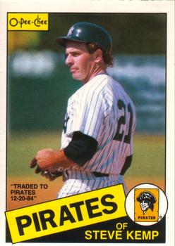 #120 Steve Kemp - Pittsburgh Pirates - 1985 O-Pee-Chee Baseball